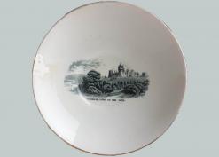 19thC saucer with view of Goodrich Court