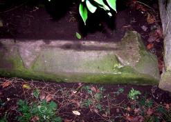 Glewston medieval chapel remains in garden