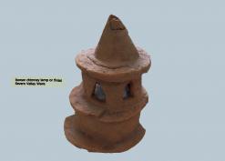 Romano-British chimney lamp or finial Severn Valley ware
